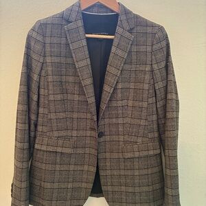 Banana Republic Plaid Blazer – Brown/Taupe – Classic Tailored Fit